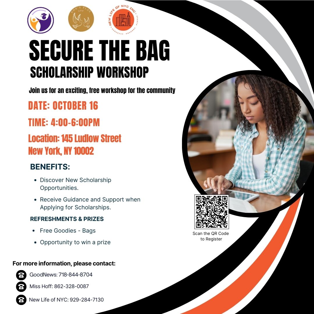 Secure The Bag Scholarship Workshop in the Lower East Side